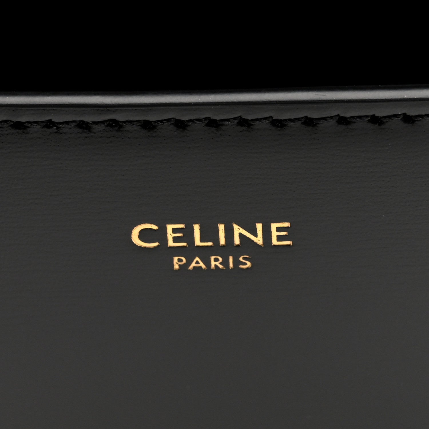 Celine Shiny Calfskin College Triomphe Black 6 of 9