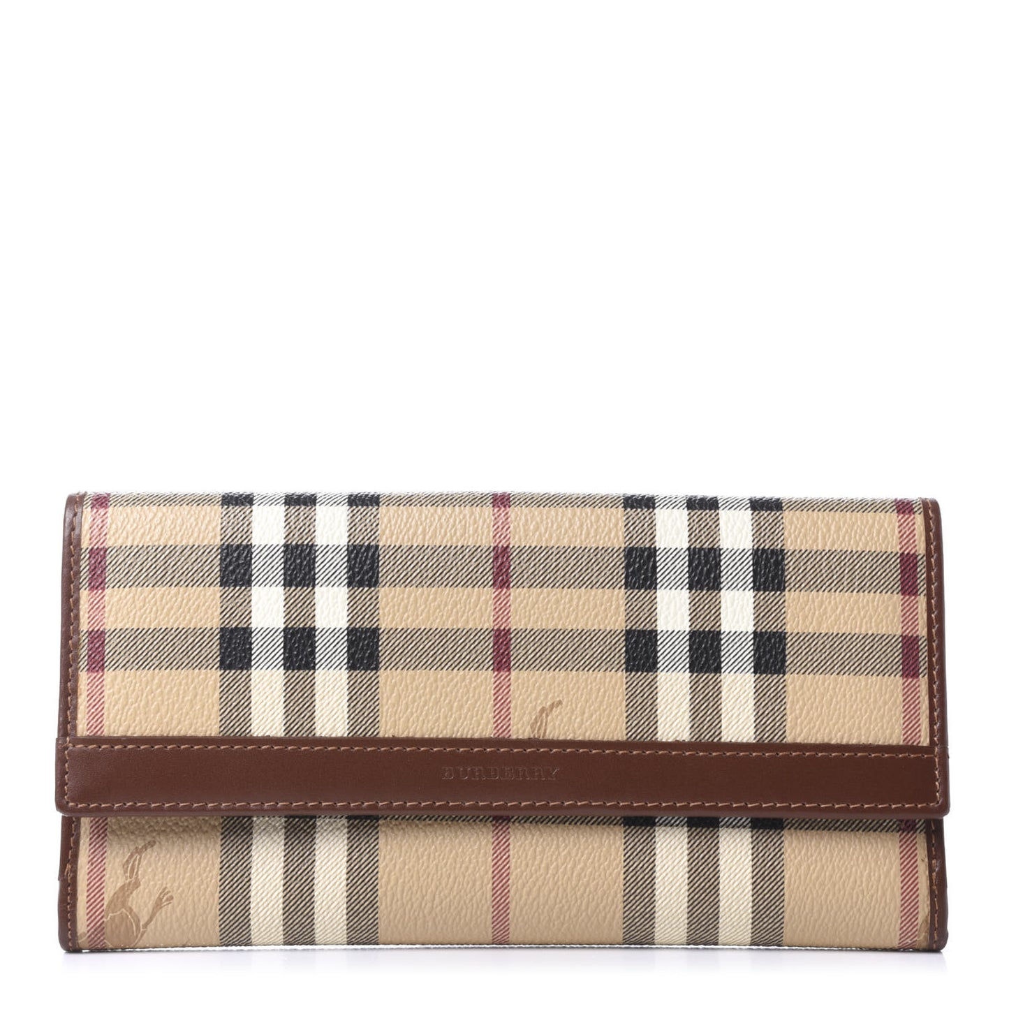 Haymarket Check Continental Wallet Brown