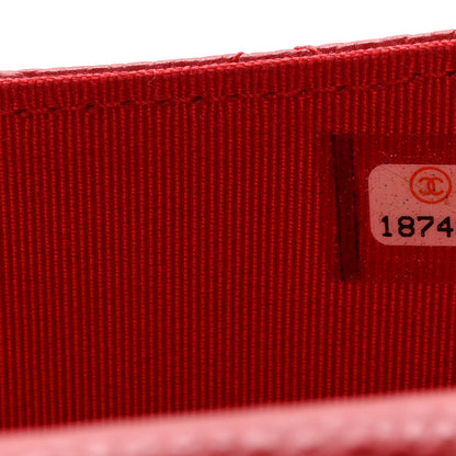 Chanel Caviar Quilted Travel Wallet Red 8 of 11