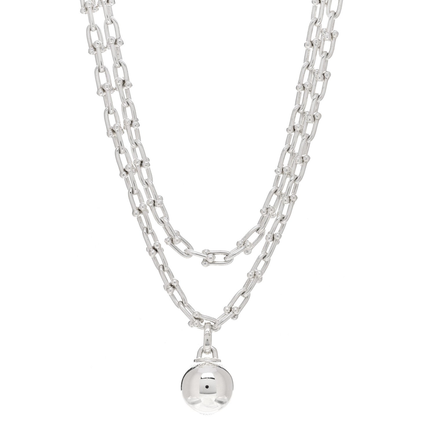 Tiffany Sterling Silver HardWear Wrap Necklace 1 of 4