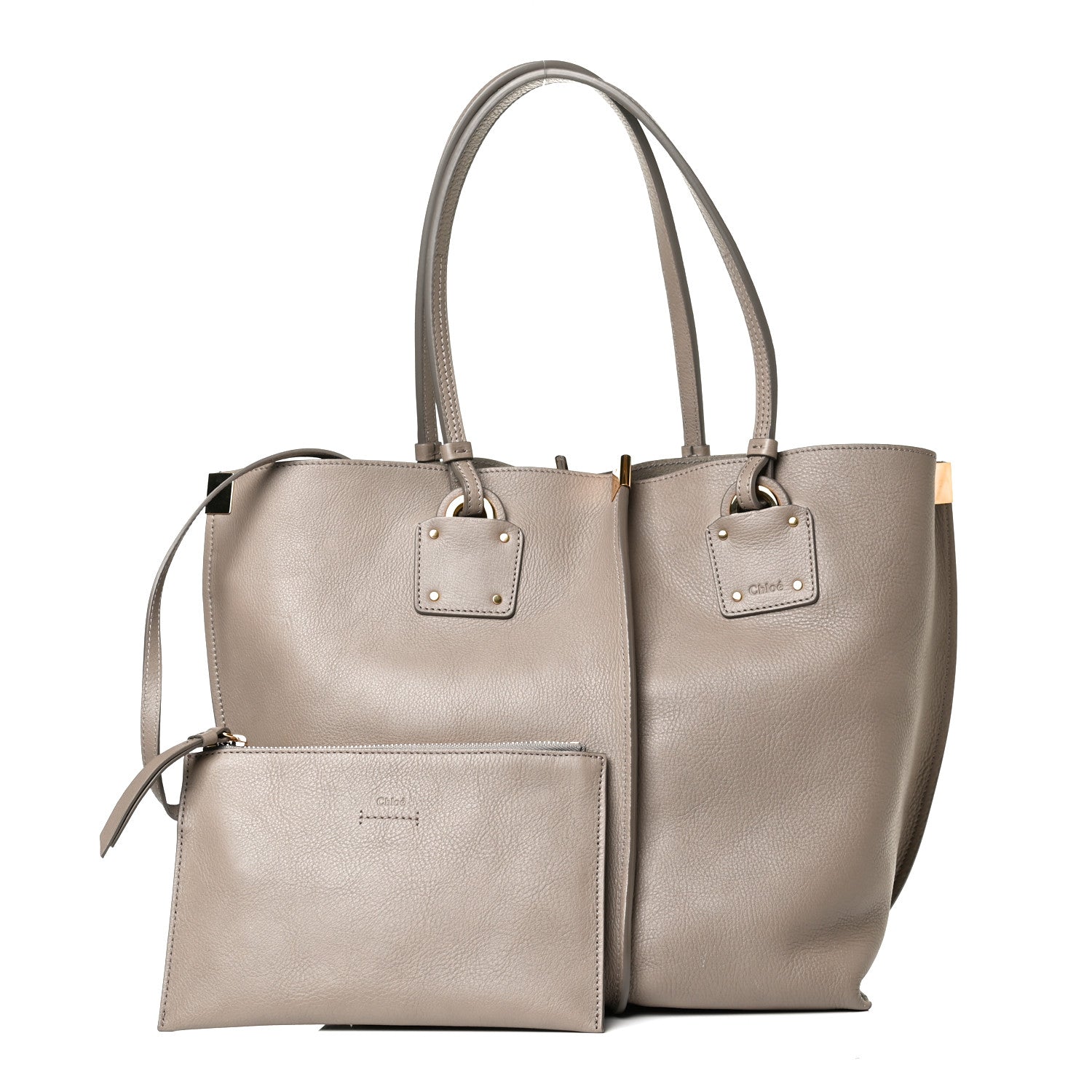 Chloe Smooth Calfskin Medium Vick Tote Motty Grey 1 of 18