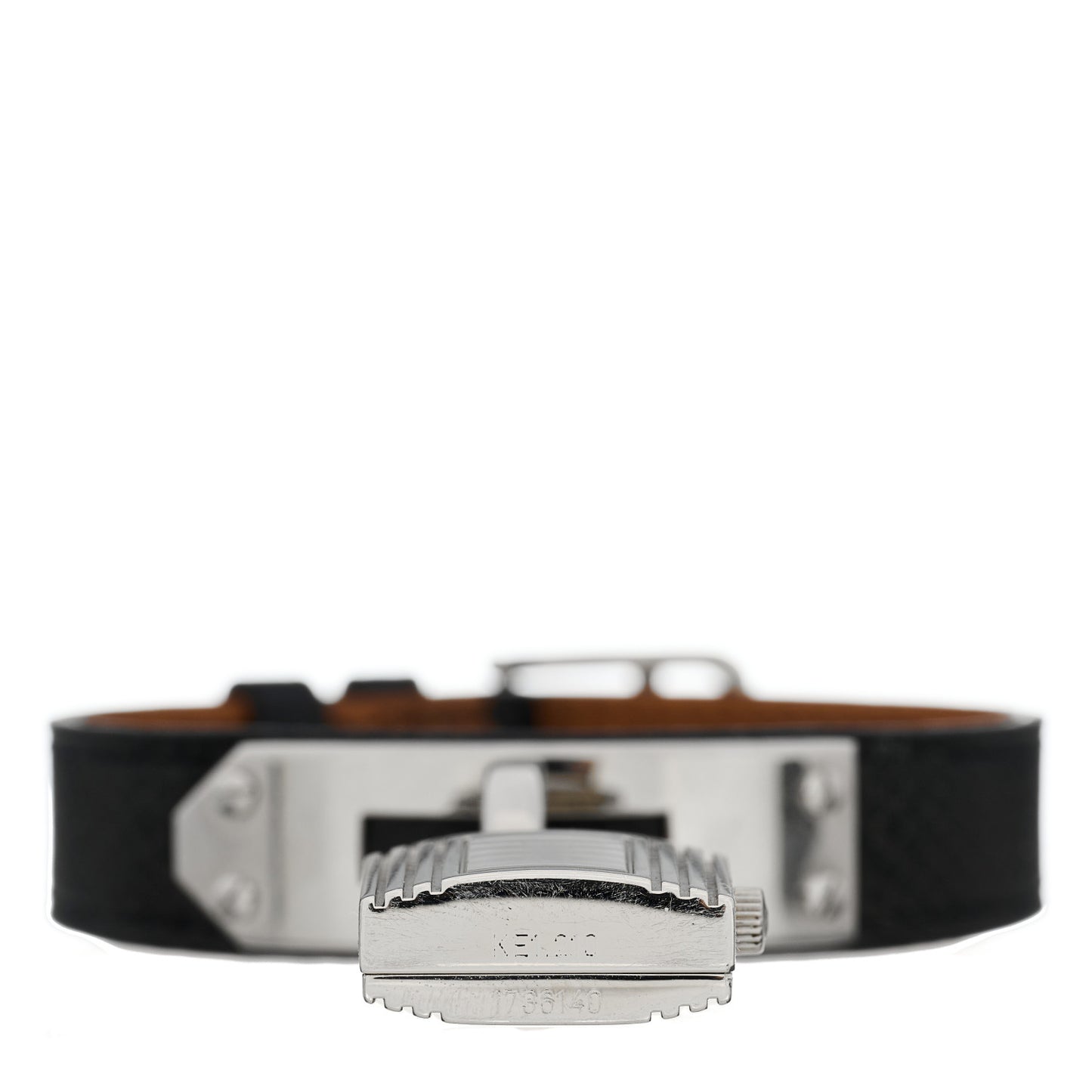 Stainless Steel Epsom 20mm Kelly Cadena Quartz Watch Noir