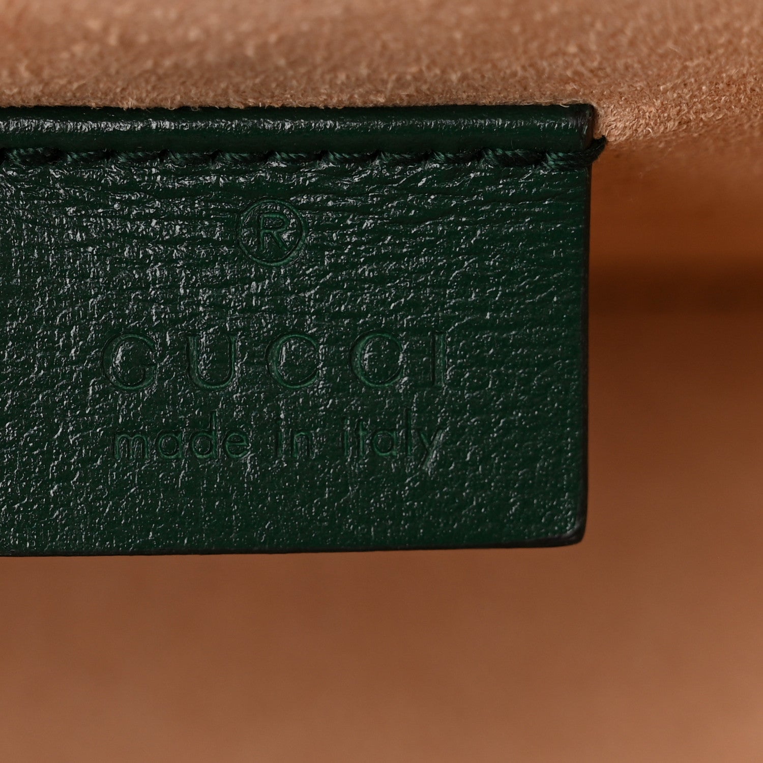 Gucci Azalea Calfskin Small Padlock Bamboo Shoulder Bag Vintage Green 6 of 14
