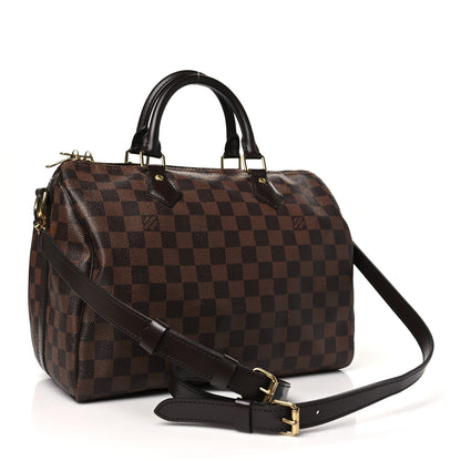 Louis Vuitton Damier Ebene Speedy Bandouliere 30 3 of 11