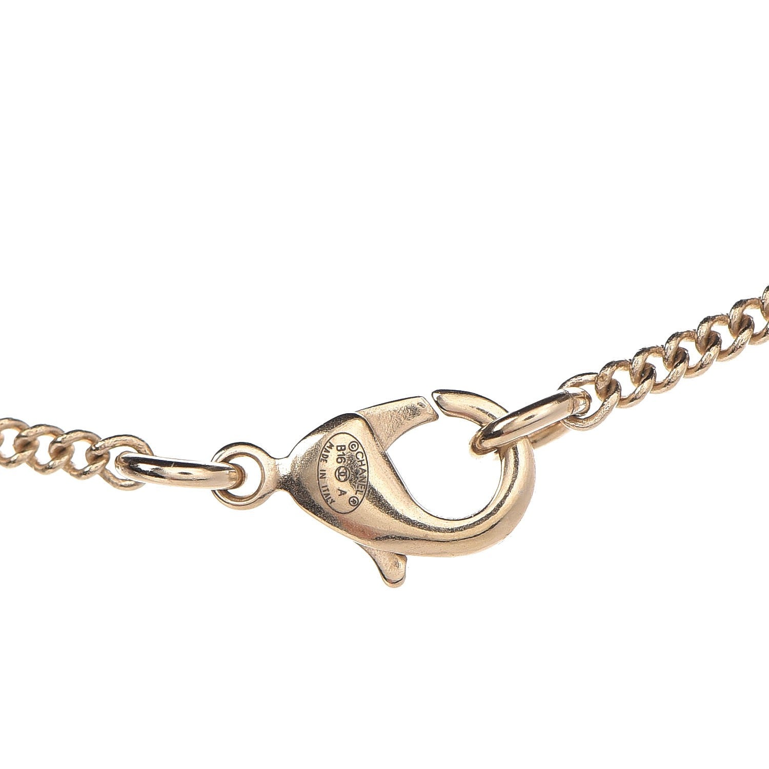 Chanel Pearl CC Pendant Necklace Gold 7 of 7
