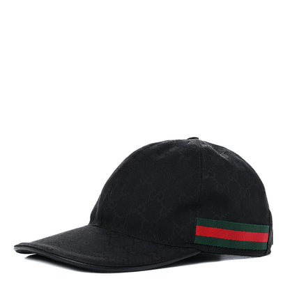 Gucci Monogram Web Baseball Hat L Black 1 of 9