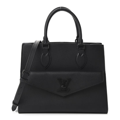 Louis Vuitton Soft Calfskin Lockme Tote PM Black 1 of 8