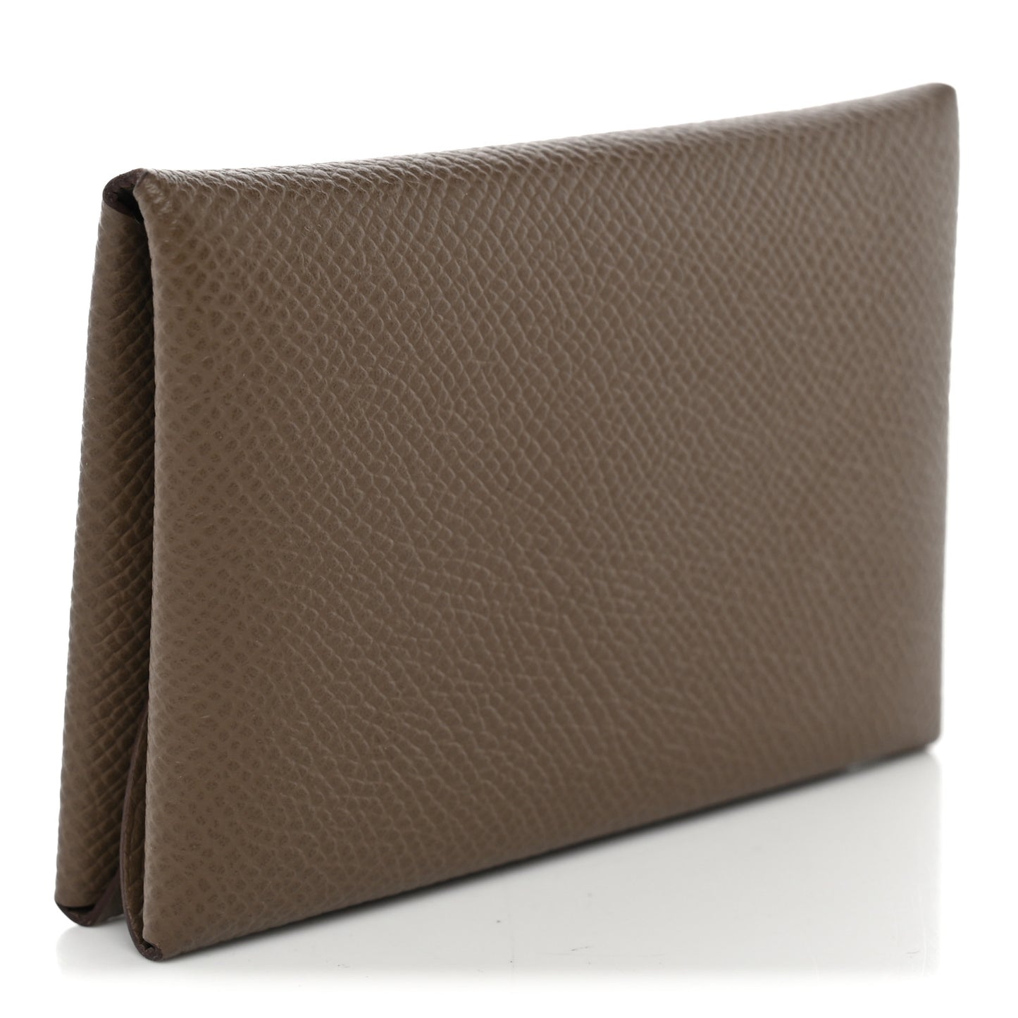 Epsom Calvi Duo Card Case Etoupe