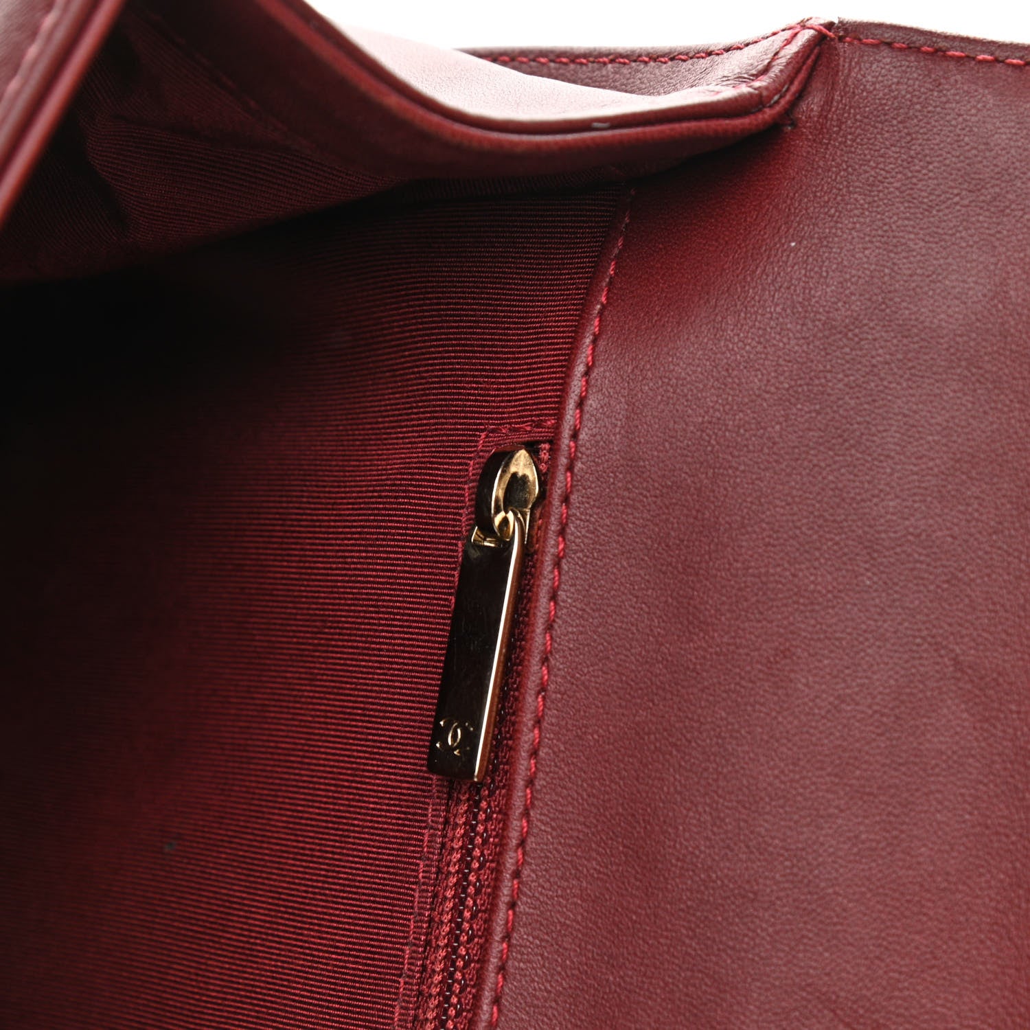 Chanel Lambskin Quilted New Medium Boy Flap Dark Red 16 of 16