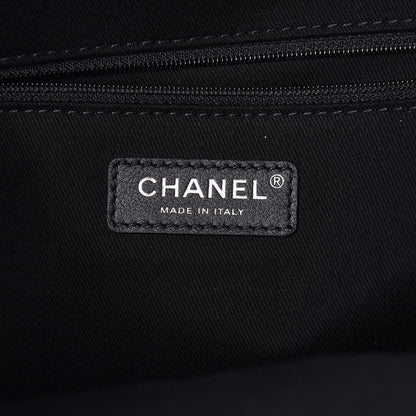 Chanel Lurex Boucle Large Deauville Tote Black 6 of 9