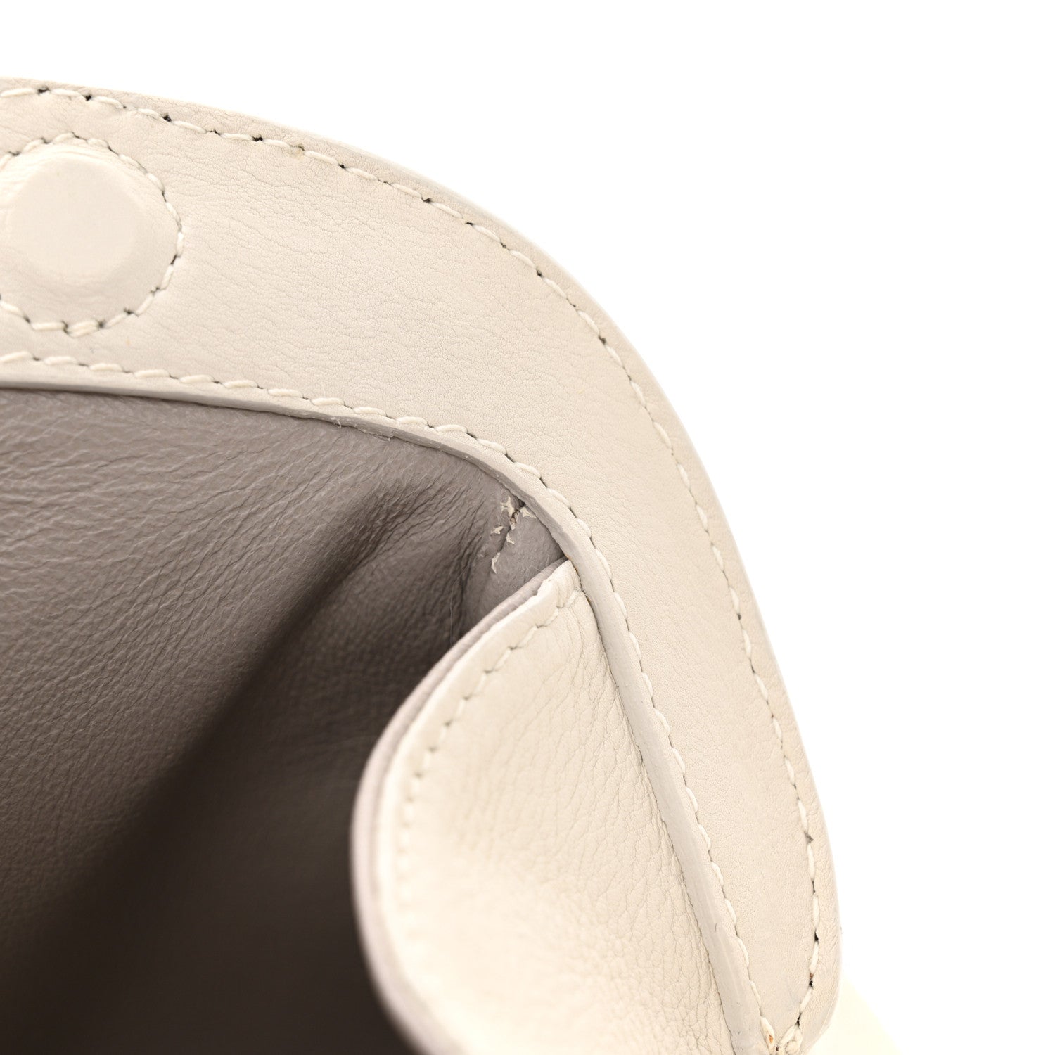 Christian Dior Calfskin My Dior Frame Pocket Satchel White 13 of 19