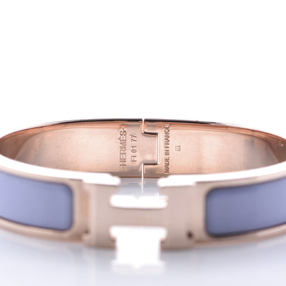 Hermes Enamel Narrow Clic Clac H Bracelet PM Parme 3 of 4