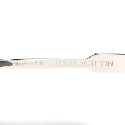 Louis Vuitton Metal Swarovski Crystal Cyclone Sunglasses Z1815U Silver 6 of 7