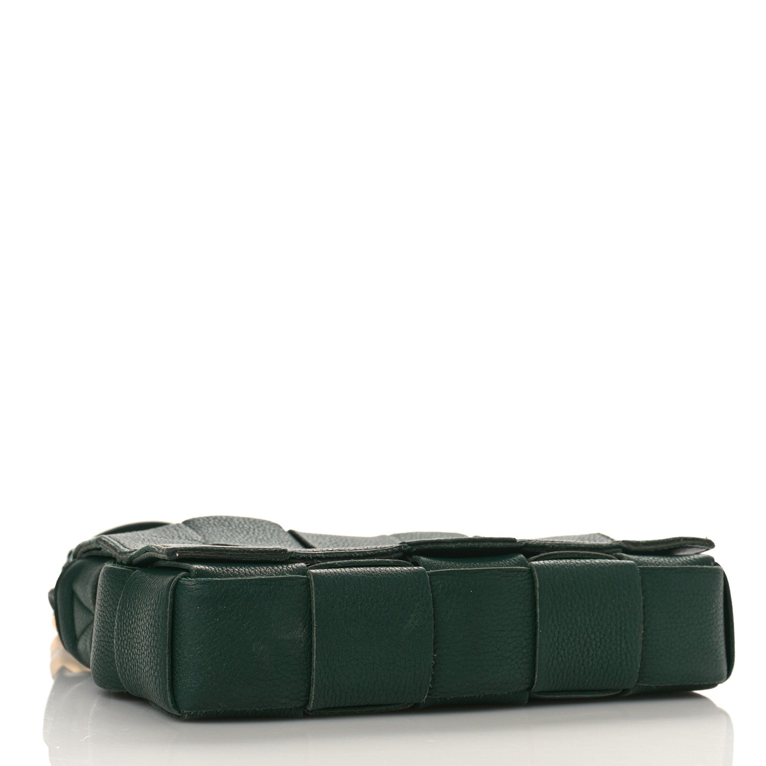Bottega Veneta Grained Calfskin Maxi Intrecciato Cassette Crossbody Bag Raintree Green 4 of 12
