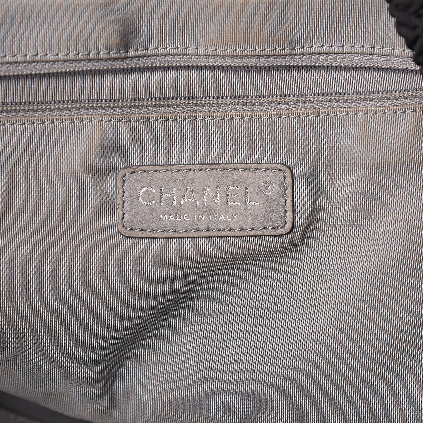 Nylon Patent Quilted CC Tote Black