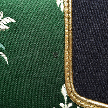 Gucci Jacquard Floral Medium Sylvie Top Handle Bag Green Multicolor Black 13 of 16