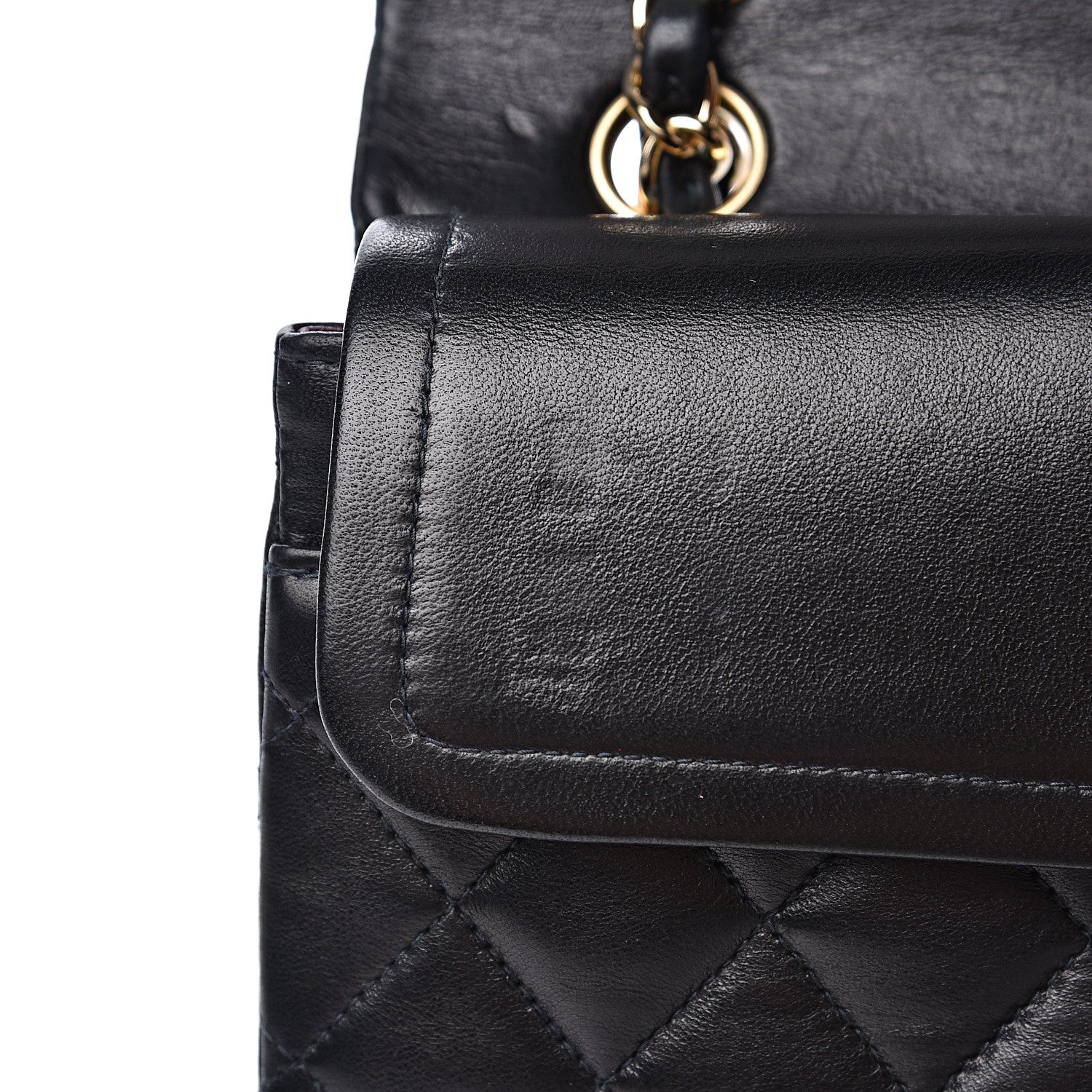 Chanel Lambskin Quilted Small Double Flap Black 14 of 16