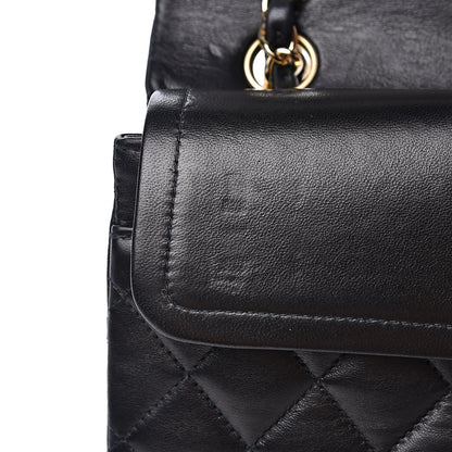 Chanel Lambskin Quilted Small Double Flap Black 14 of 16
