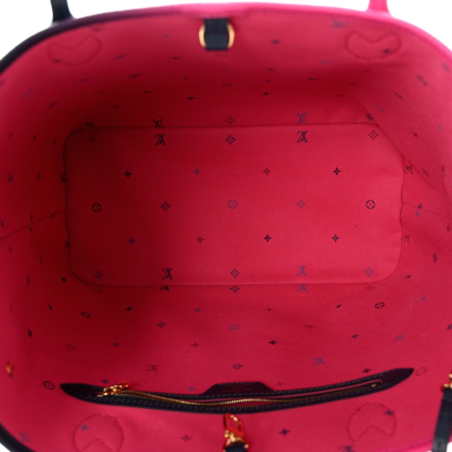 Monogram Giant Spring In The City Neverfull MM Midnight Fuchsia