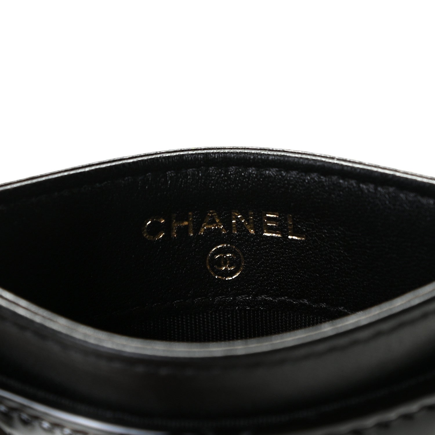Chanel Patent Calfskin Quilted Card Holder Black 5 of 7