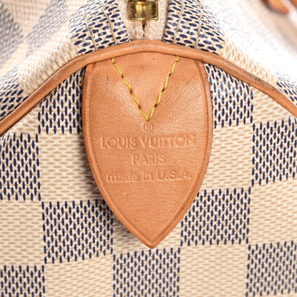 Louis Vuitton Damier Azur Speedy 30 6 of 16