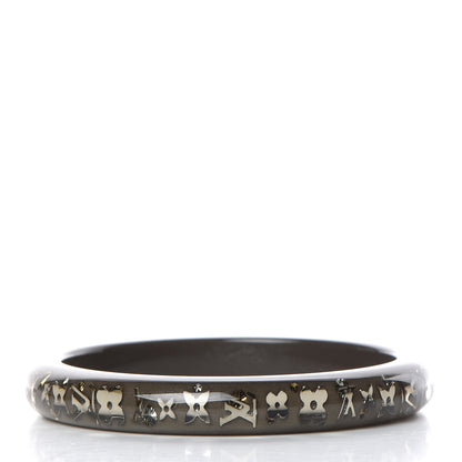 Louis Vuitton Resin Swarovski Medium Inclusion Bracelet PM Grey 3 of 5