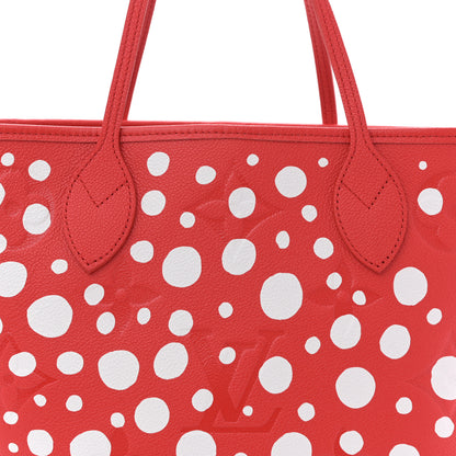 Louis Vuitton LV X YK Empreinte Infinity Dots Neverfull MM Rouge White 8 of 11