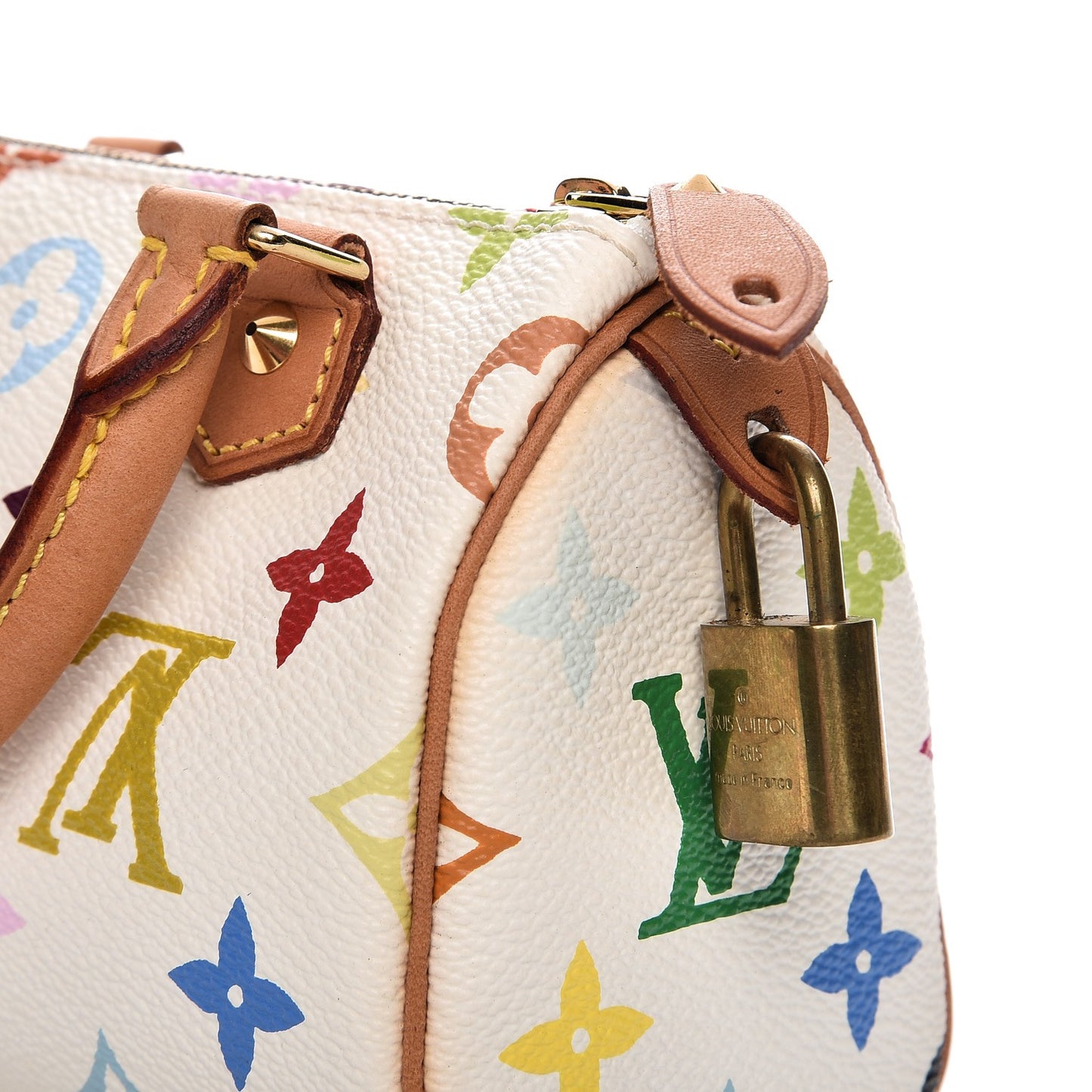 Monogram Multicolor Mini Sac HL Speedy White