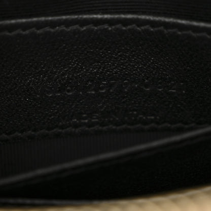 Saint Laurent Calfskin Suede Matelasse Monogram Mini Lou Camera Bag Black 7 of 12