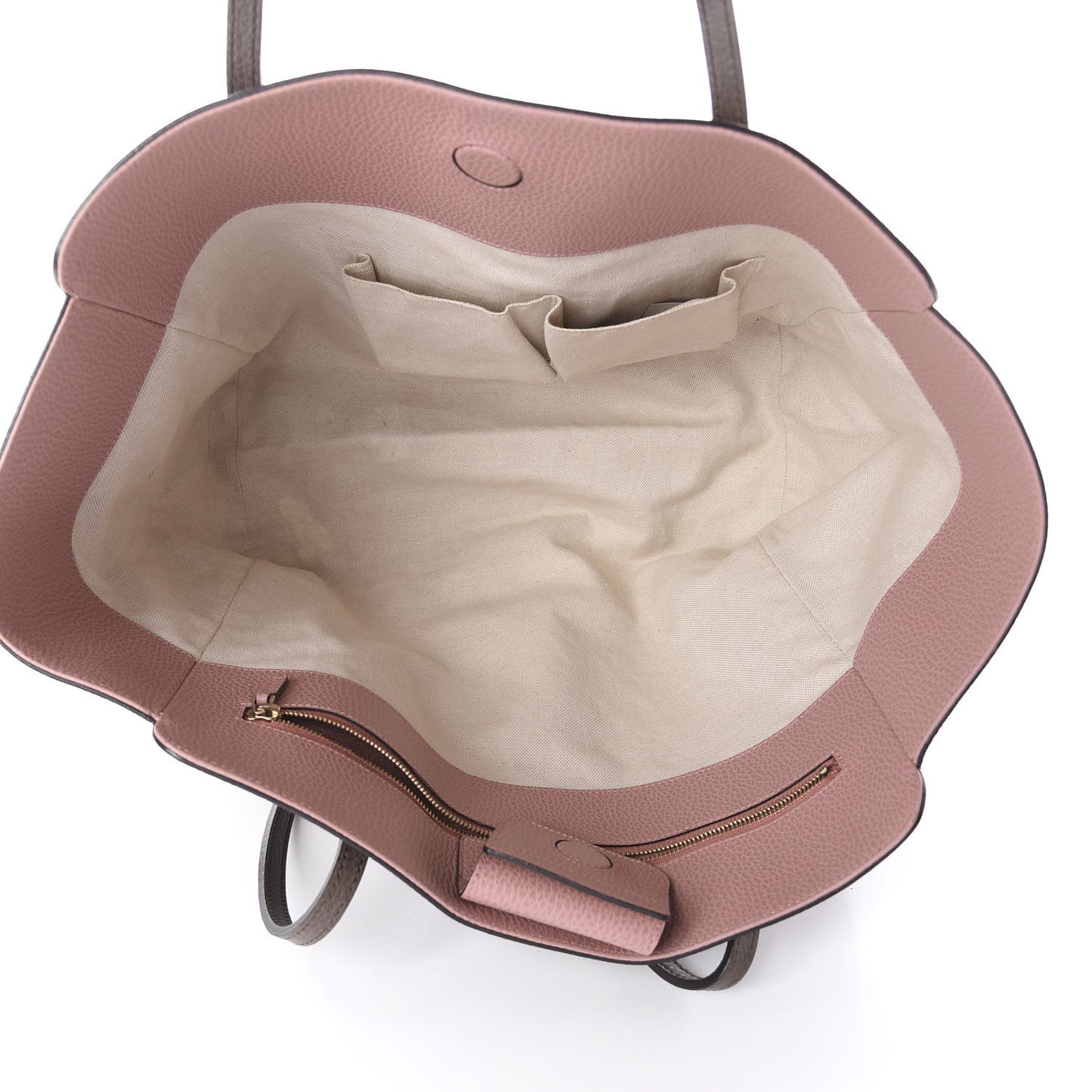 Dollar Calfskin Medium Swing Tote Grey Field Soft Pink