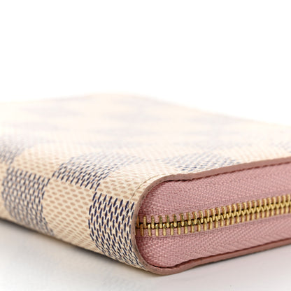 Louis Vuitton Damier Azur Zippy Coin Purse Rose Ballerine 9 of 11