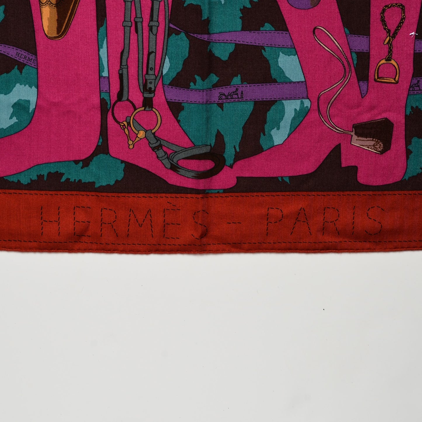 Cashmere Silk Monsieur Et Madame Shawl 140 Rouge H Fuchsia Canard