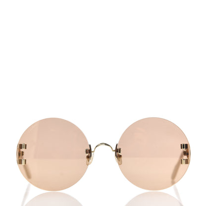 Cartier Rimless C-Decor Round Sunglasses Brown 2 of 8