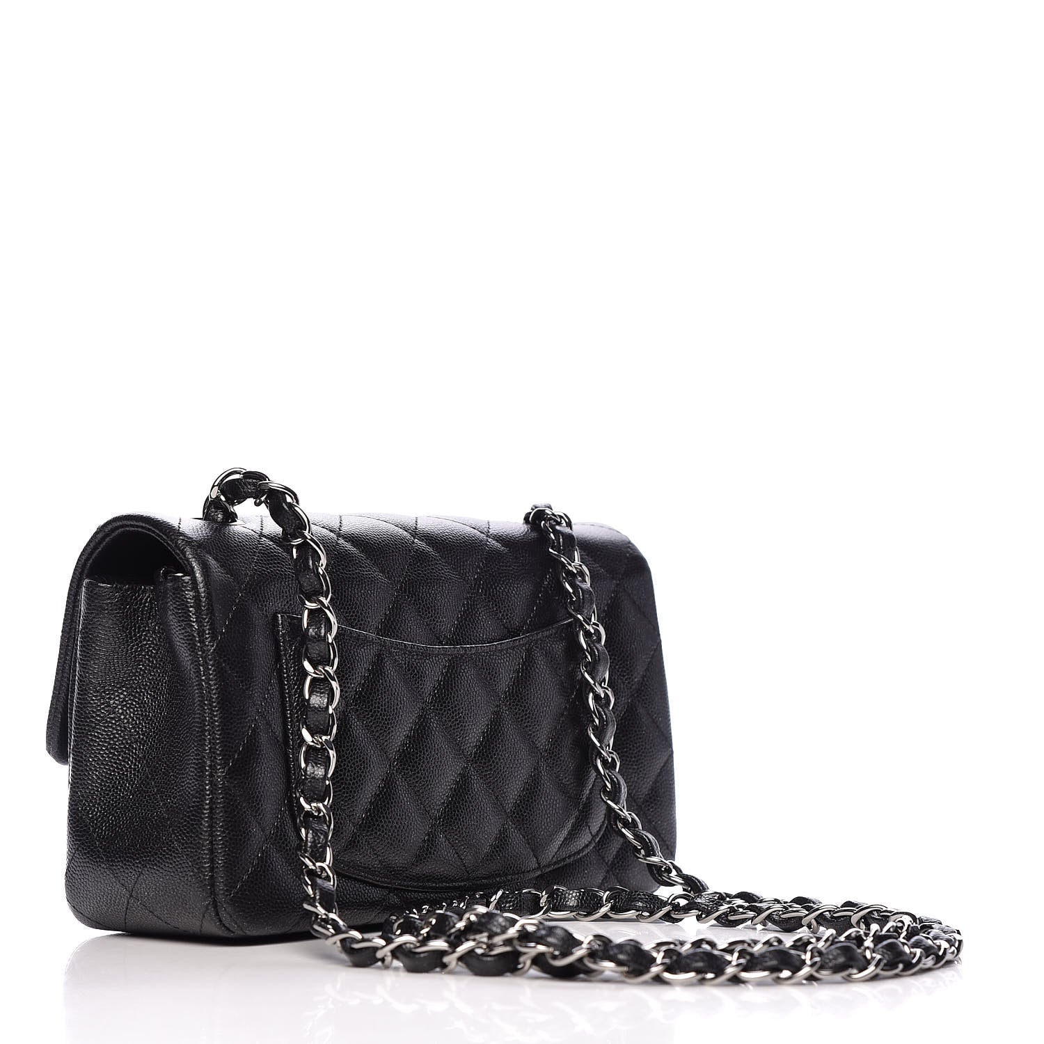 Chanel Iridescent Caviar Quilted Mini Rectangular Flap Black 3 of 12