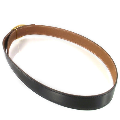 Hermes Box Togo Reversible Belt w Mirage Buckle 90 3 of 5