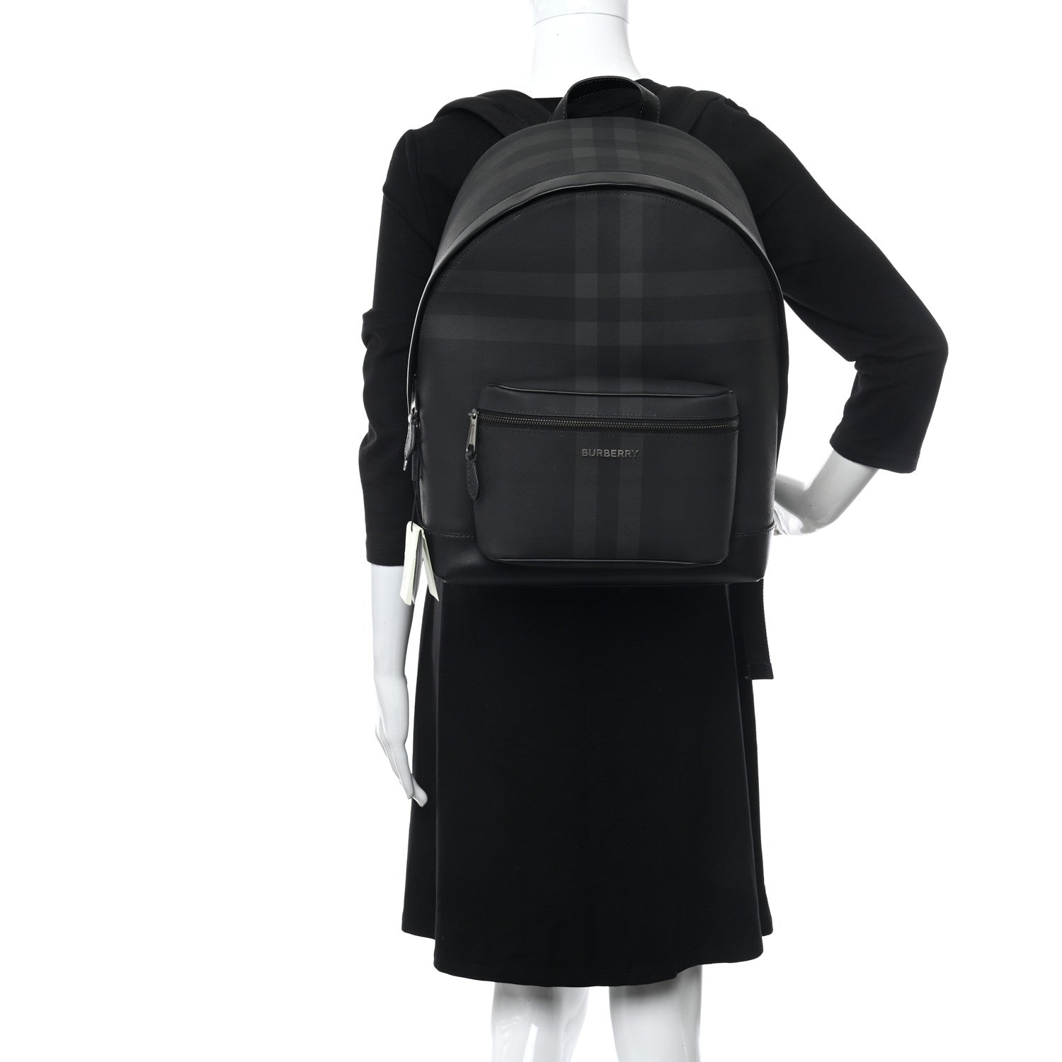 Burberry Charcoal Check Jett Backpack 2 of 11