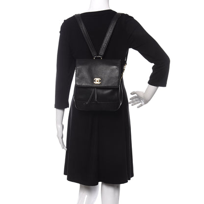 Chanel Caviar CC Backpack Black 2 of 15
