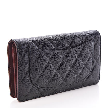 Chanel Caviar Quilted Yen Wallet Black 3 of 8