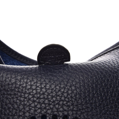 Hermes Taurillon Clemence Amazone Evelyne TPM Bleu Nuit Bleu Indigo 7 of 9