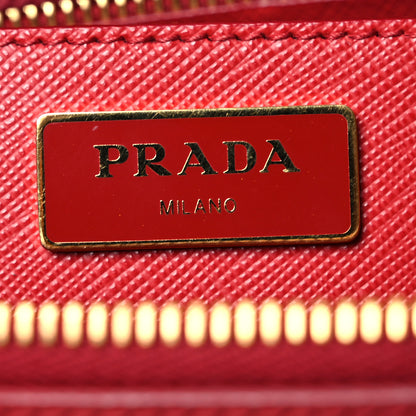Prada Saffiano Medium Galleria Double Zip Tote Fuoco 10 of 20