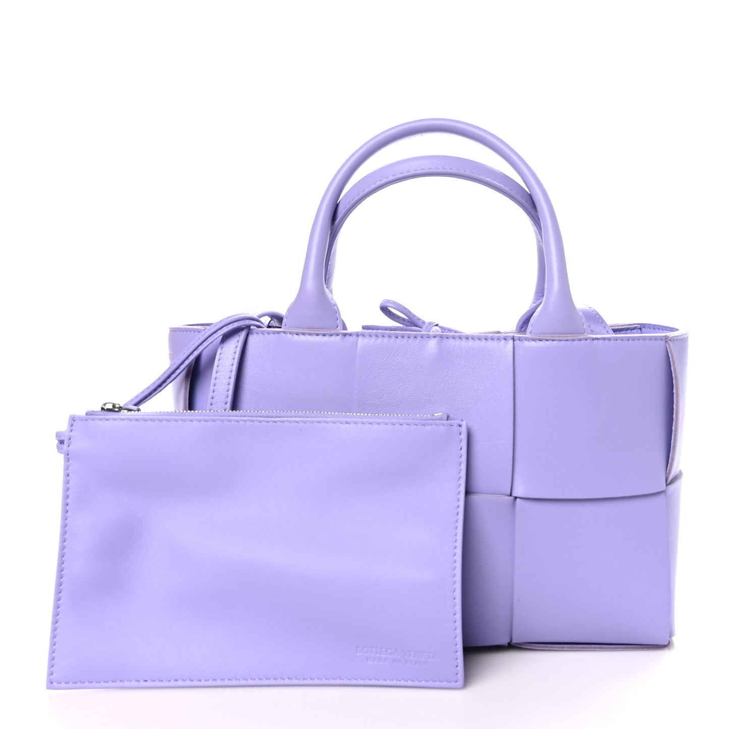 Nappa Maxi Intrecciato Mini Arco Tote Wisteria