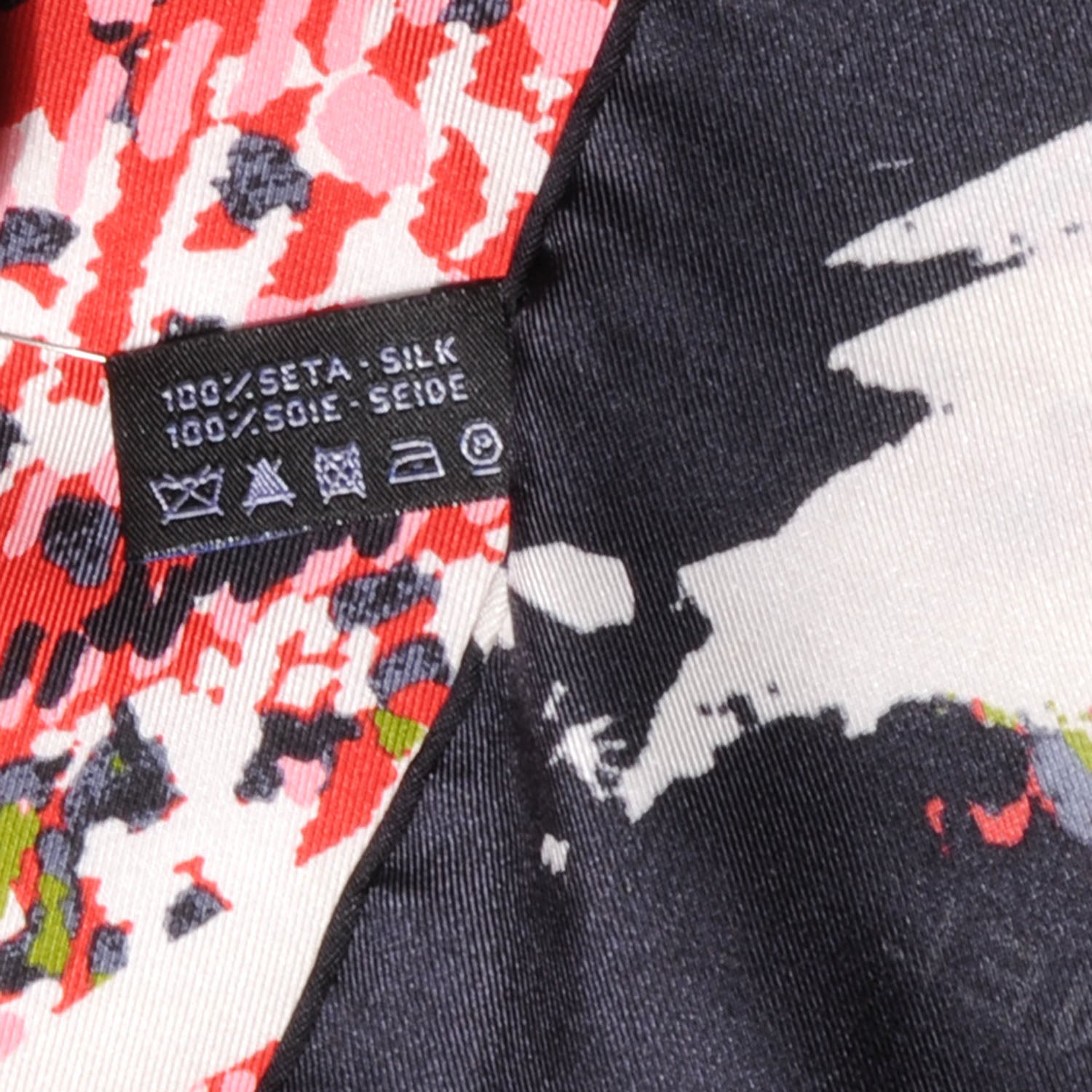 Chanel Silk CC Thistle Square Scarf 5 of 5
