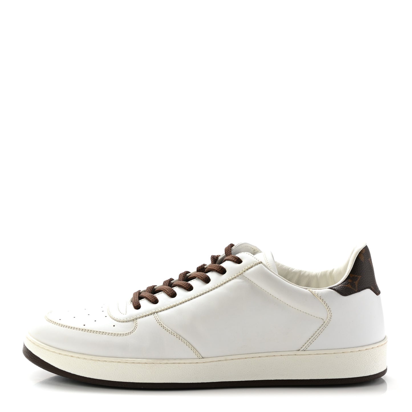 Calfskin Monogram Mens Rivoli Sneakers 9.5 White