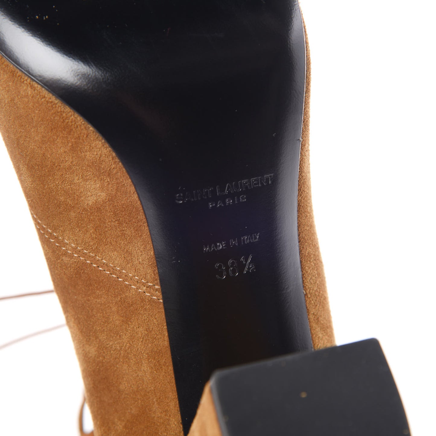 Suede Babies 90 Fringe Ankle Boots 38.5 Light Tan