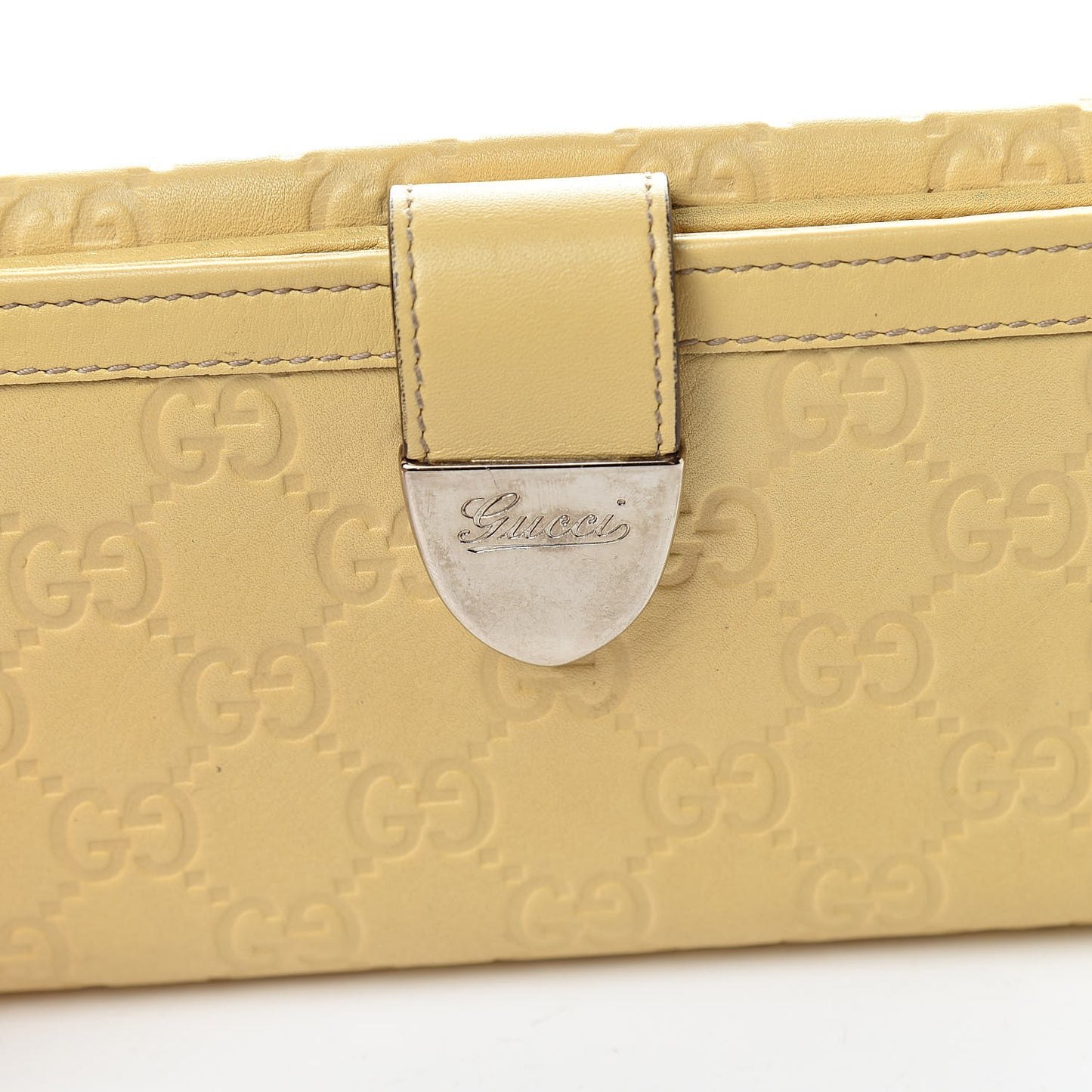 Guccissima Continental Wallet Yellow