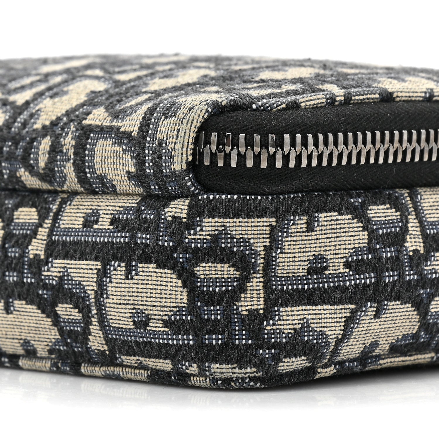 Christian Dior Oblique Pouch Beige Black 9 of 10