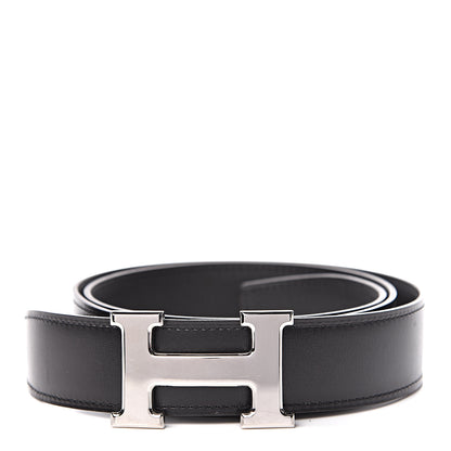 Hermes Box Swift 32mm H Belt 85 Black Plomb 1 of 6
