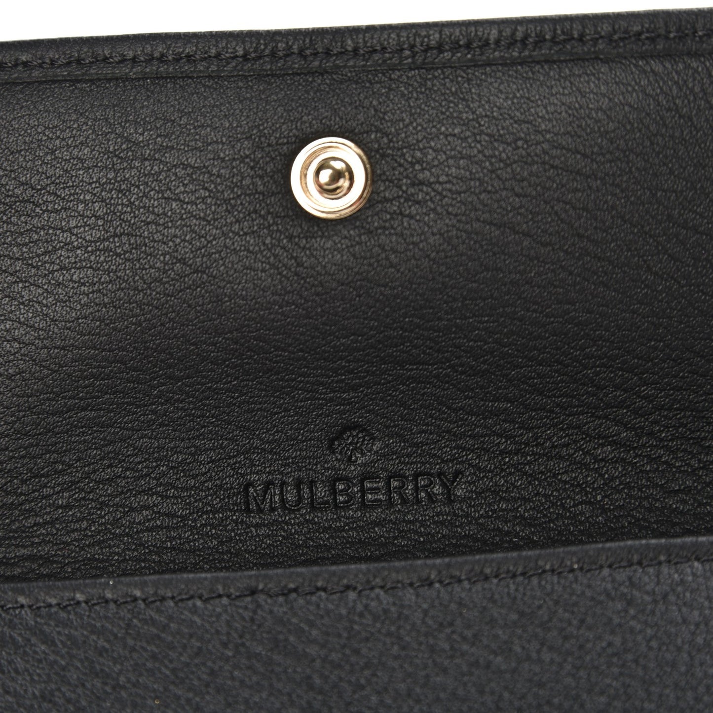 Goatskin Bow Coin Purse Black