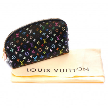 Louis Vuitton Monogram Multicolor Cosmetic Pouch Black Grenade 7 of 7