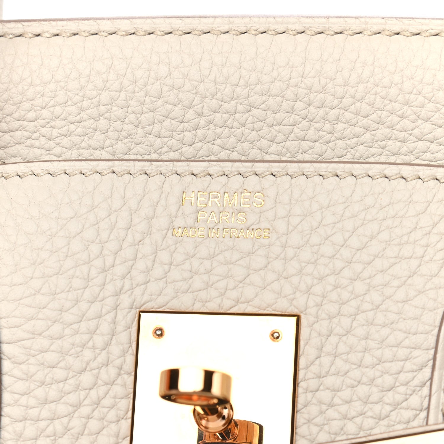 Hermes Taurillon Clemence Birkin 30 Beton 6 of 10